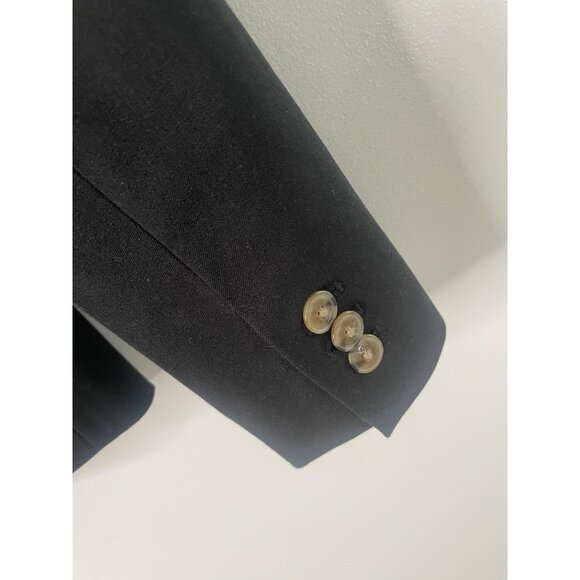 J.Crew Blazer Womens 2 Black Two Button Stretch Lined Tailored Suit Jacket BP095 - Picture 8 of 12